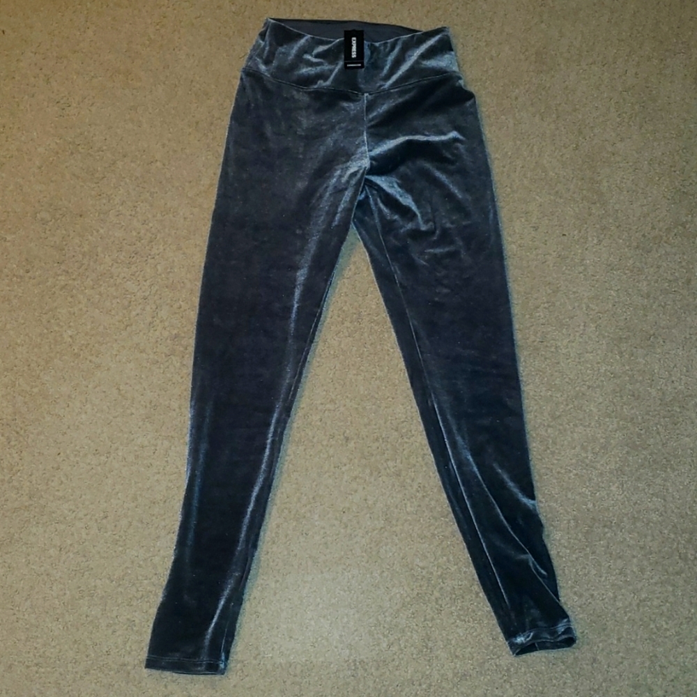Express Velvet stretch leggings